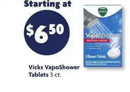 Family Dollar Vicks VapoShower Tablets offer