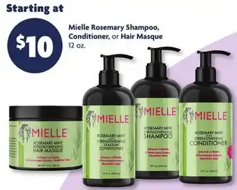 Family Dollar Mielle Rosemary Shampoo, Conditioner, or Hair Masque offer