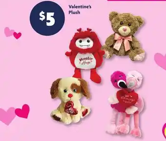 Family Dollar Valentine's Plush offer