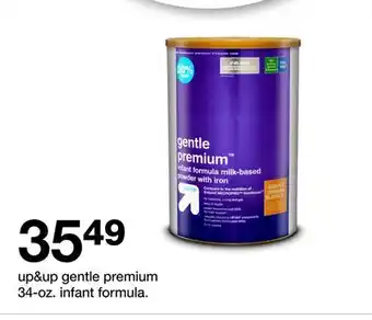 Target up & up gentle premium 34 - oz. infant formula offer