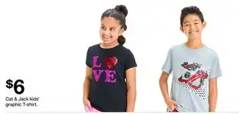 Target Cat & Jack kids' graphic T-shirt offer