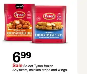 Target Tyson frozen Any'tizers, chicken strips and wings offer