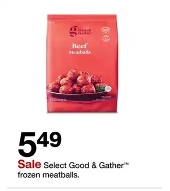 Target Select Good & Gather frozen meatballs offer