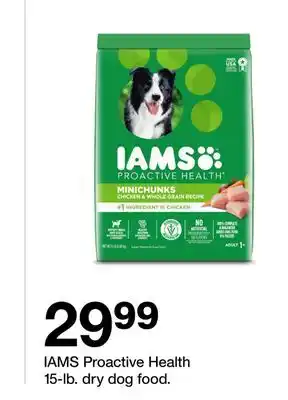 Target IAMS Proactive Health 15-lb. dry dog food offer