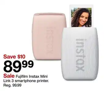 Target Fujifilm Instax Mini Link 3 smartphone printer offer