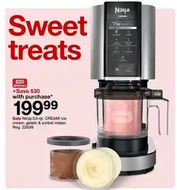 Target Ninja 0.5-qt. CREAMi ice cream sorbet maker offer