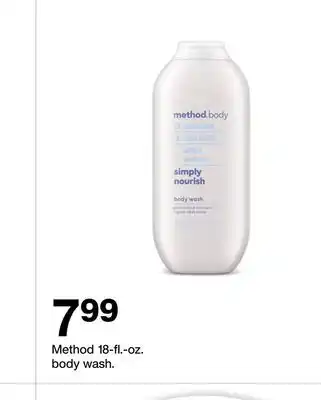 Target Method 18-fl-oz. body wash offer