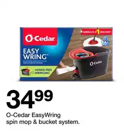 Target O-Cedar EasyWring spin mop & bucket system offer