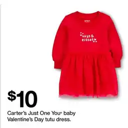 Target Carter's Just One You baby Valentine's Day tutu dress offer