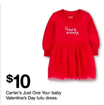 Target Carter's Just One You baby Valentine's Day tutu dress offer