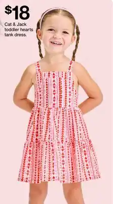 Target Cat & Jack toddler hearts tank dress offer