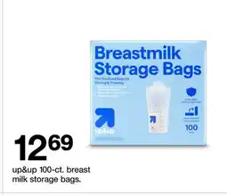 Target up & up 100-ct. breast milk storage bags offer