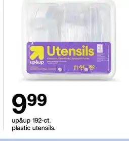 Target up&up 192-ct. plastic utensils offer