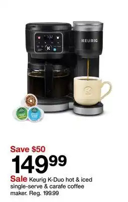 Target Keurig K-Duo hot & iced single-serve & carafe coffee maker offer