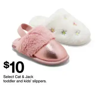 Target Select Cat & Jack toddler and kids' slippers offer