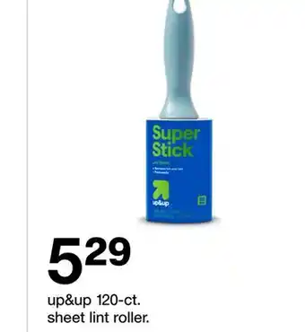 Target up&up 120-ct. sheet lint roller offer