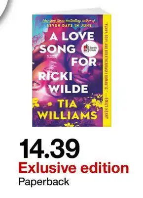 Target A Love Song For Ricki Wilde - Paperback offer