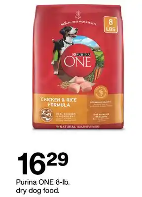 Target Purina ONE 8-lb. dry dog food offer