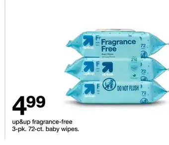 Target up & up fragrance-free 3 - pk. 72 - ct. baby wipes offer