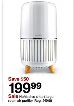 Target HoMedics smart large room air purifier offer