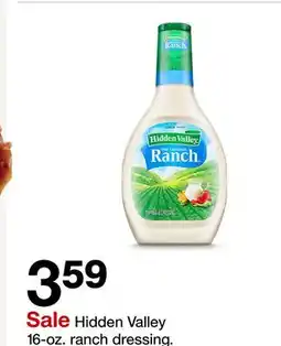 Target Hidden Valley 16 - oz. ranch dressing offer