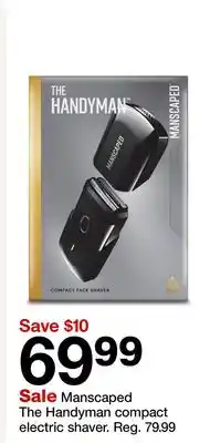 Target Manscaped The Handyman compact electric shaver offer