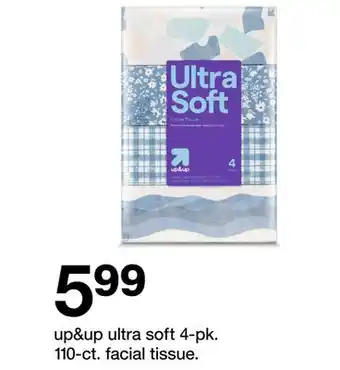 Target up & up ultra soft 4 - pk. 110 - ct. tissue offer