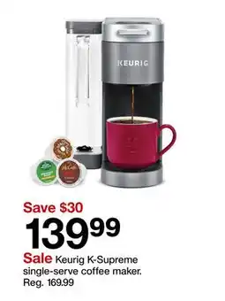 Target Keurig K-Supreme single-serve coffee maker offer