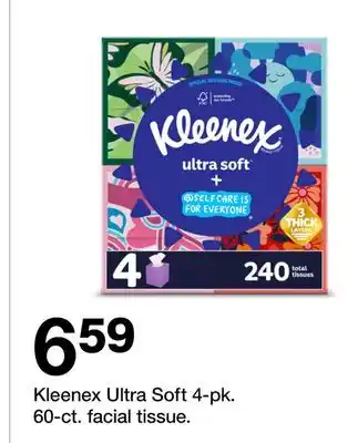 Target Kleenex Ultra Soft 4-pk. 60-ct. facial tissue offer