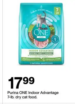 Target Purina ONE Indoor Advantage 7-lb. dry cat food offer