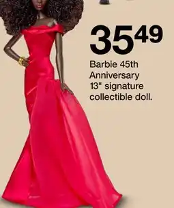 Target Barbie 45th Anniversary 13 signature collectible doll offer