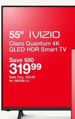 Target 55 IVIZIO Class Quantum 4K QLED HDR Smart TV offer