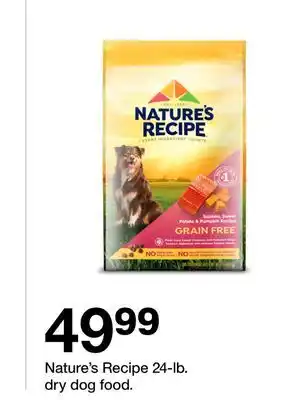 Target Nature's Recipe 24-lb. dry dog food offer