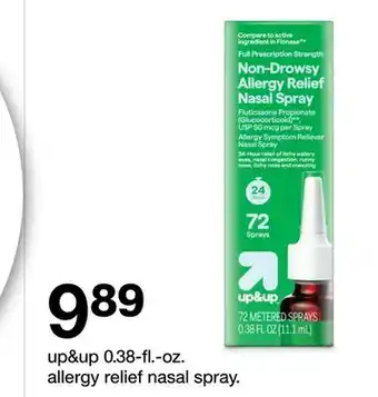 Target up & up 0.38 - fl.- oz. allergy relief nasal spray offer