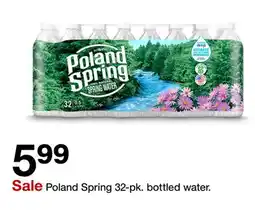 Target Poland Spring 32-pk. bottled water offer