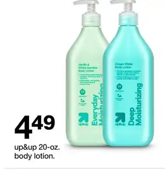 Target up&up 20-oz. body lotion offer