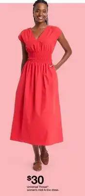 Target Universal Thread women's midi A-line dress offer