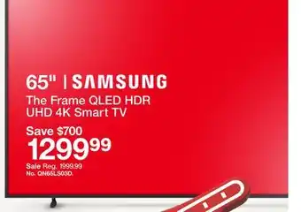 Target 65 The Frame QLED HDR UHD 4K Smart TV offer