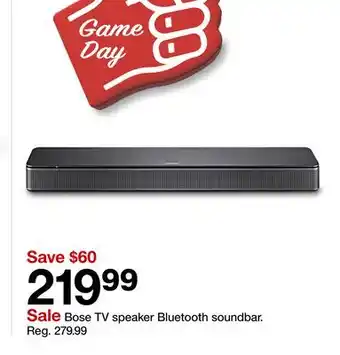 Target Bose TV speaker Bluetooth soundbar offer