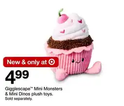 Target Gigglescape Mini Monsters & Mini Dinos plush offer