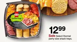 Target Hormel party-size snack trays offer