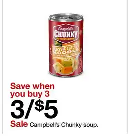 Target Campbell's Chunky soup offer