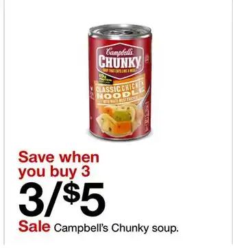 Target Campbell's Chunky soup offer