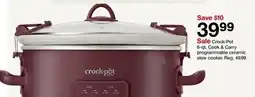 Target Crock-Pot 6-qt. Cook & Carry programmable ceramic slow cooker offer