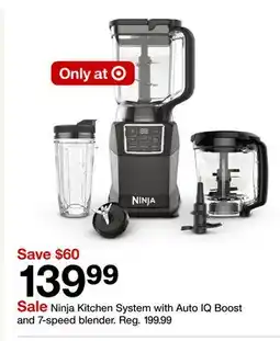 Target Ninja Kitchen System with Auto IQ Boost and 7 - speed blender offer