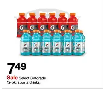 Target Gatorade 12-pk. sports drinks offer