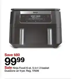 Target Ninja Foodi 6-qt. 5-in-1 2-basket DualZone air fryer offer