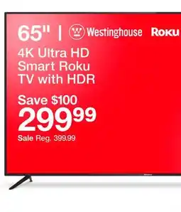 Target 65 4K Ultra HD Smart Roku TV with HDR offer