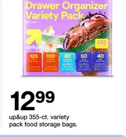 Target up&up 355-ct. variety pack food storage bags offer