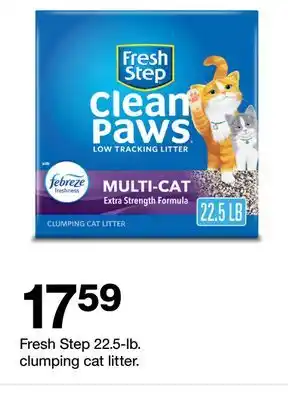 Target Fresh Step 22.5-lb. clumping cat litter offer